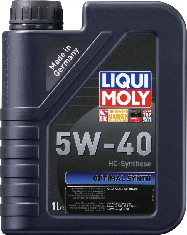 3925 Liqui Moly 5W40 Optimal Synth SM\CF A3\B4 Масло моторное синтетика 1л