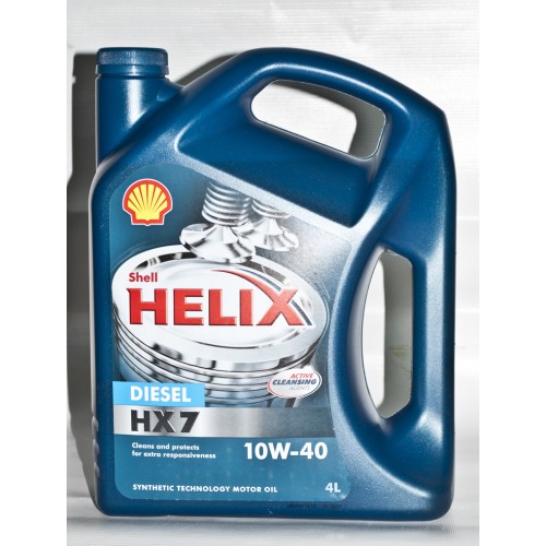 Shell Helix Diesel HX7 10W-40 Масло моторное дизельное полусинтетика 4л